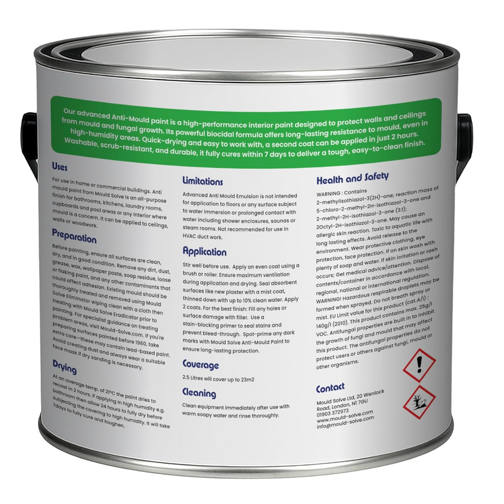 Anti-Mould Paint 2.5L – Matt White — product detail