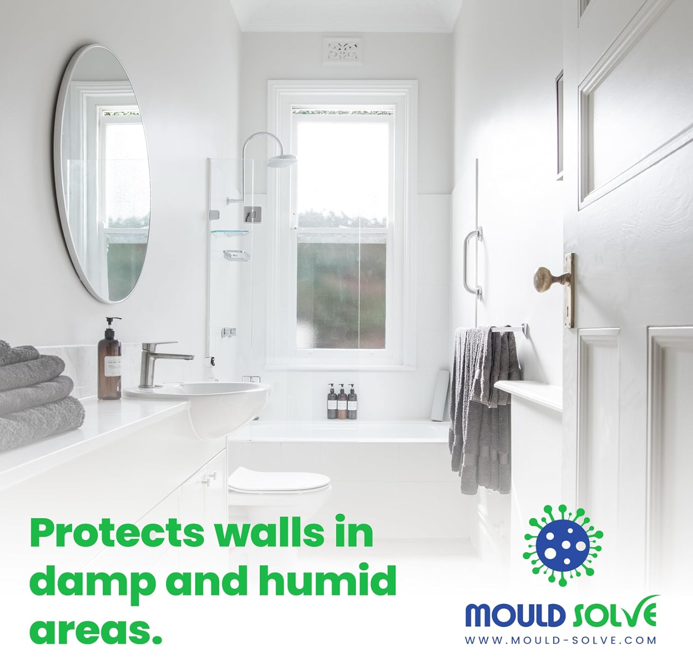 Mould Solve Anti Mould Paint 2.5L – Matt White | Interior Mould Resistant Paint