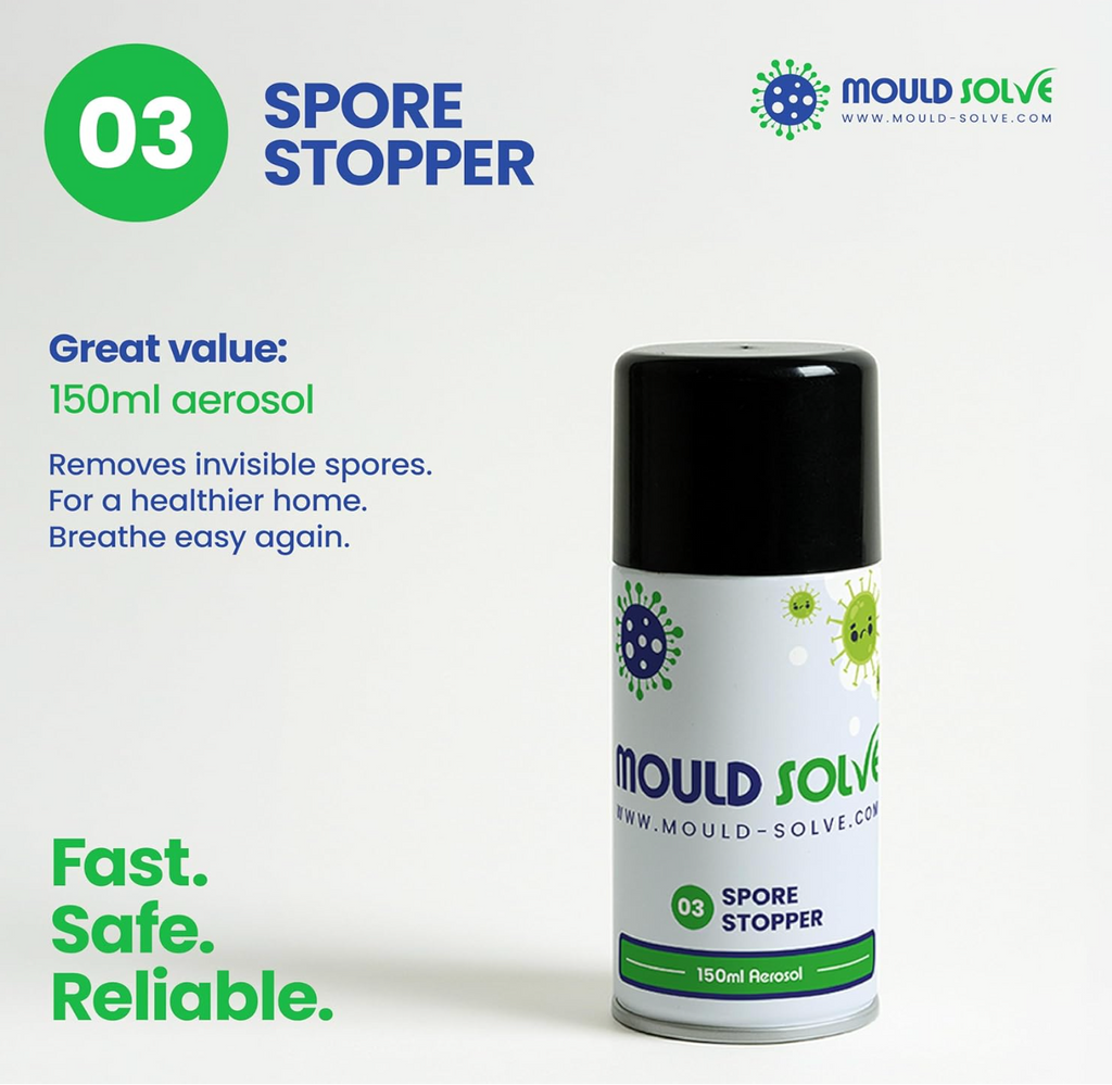 Mould Solve Advanced First Response Kit | Complete Mould Treatment & Safety Solution | 2 × 750ml Mould Sprays, Air Sanitiser Aerosol, FFP3 Mask, Gloves & Cleaning Cloth