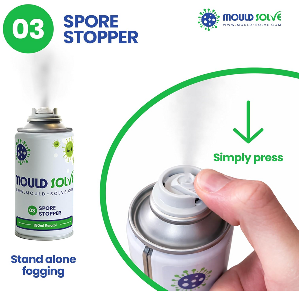 Mould Solve Advanced First Response Kit | Complete Mould Treatment & Safety Solution | 2 × 750ml Mould Sprays, Air Sanitiser Aerosol, FFP3 Mask, Gloves & Cleaning Cloth