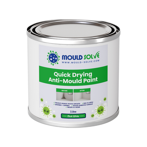 Anti-Mould Paint 1L tin – matt white quick drying